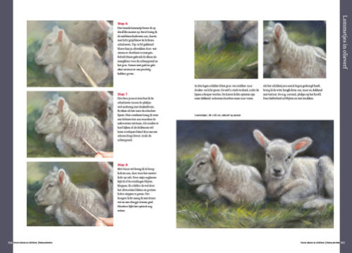 Boek dieren tekenen en schilderen met Marjolein Kruijt-LAMMETJES-preview