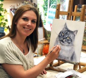 Marjolein Kruijt - katten portretteren in olieverf en pastel