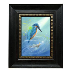 'Ijsvogel - kingfisher' Focus en manifesteer schilderij (te koop)
