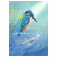 'Ijsvogel - kingfisher' Focus en manifesteer schilderij (te koop)