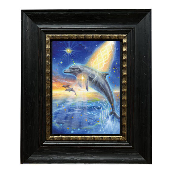 'DOLFIJN - Dolphin' - spiritueel schilderij (te koop)