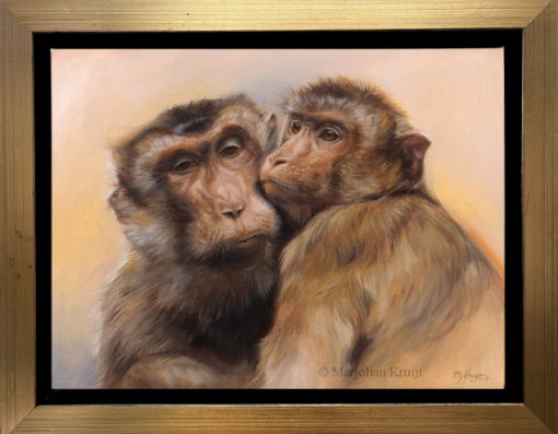 'Laponderapen'- Best friends, 30x40 cm olieverf schilderij (te koop)