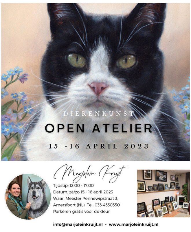 Open atelier Marjolein kruijt kunstenaar Amersfoort 15-16 april 2023