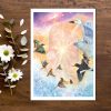 'Portal of love'- vogels, art print | reproductie van schilderij [te koop]