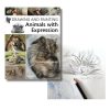 Boek drawing and painting animals - incl tekening & signatuur