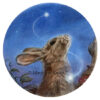 'Wish upon a star'-konijn ⌀14cm, gemixte techniek incl. 20x20cm (te koop)